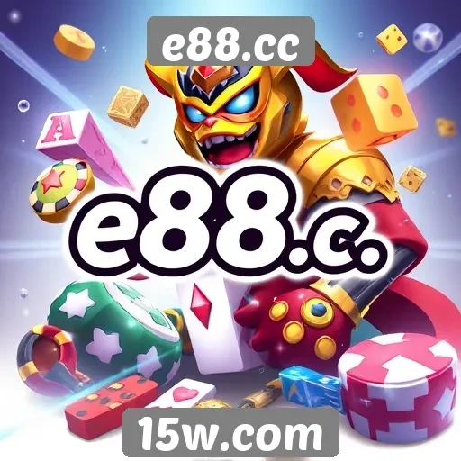 Variedade de jogos disponíveis em e88.cc